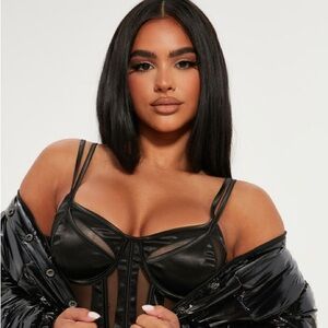 Saturday Sinner Corset Top - Black